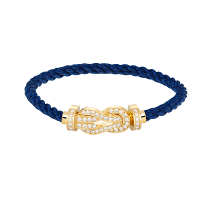 [Moco]CHANCE LARGE 8 FIGURE BUCKLE FULLDIAMOND BRACELET GOLD