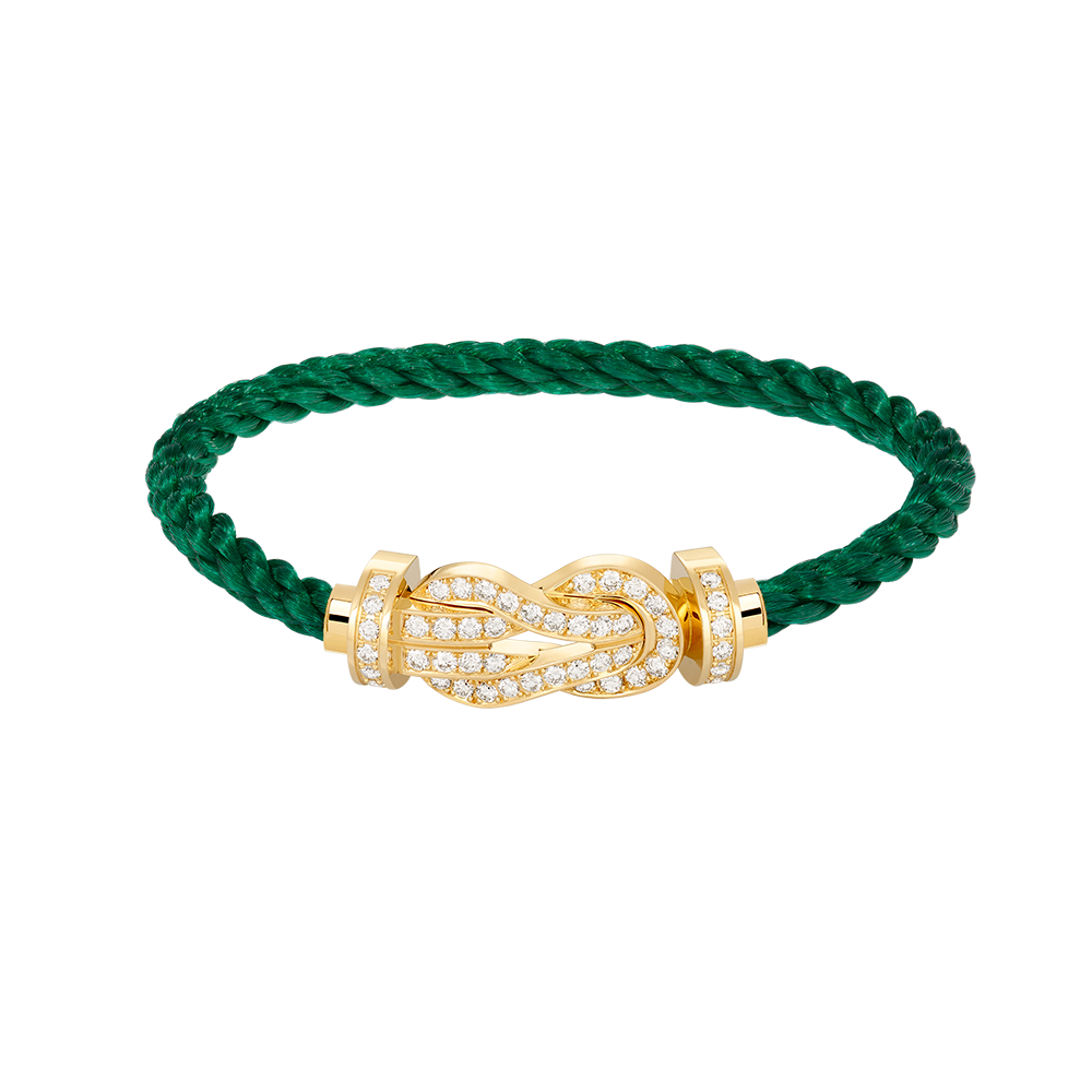 [Moco]CHANCE LARGE 8 FIGURE BUCKLE FULLDIAMOND BRACELET GOLD