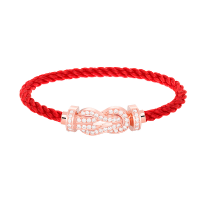 [Moco]CHANCE LARGE 8 FIGURE BUCKLE FULL DIAMOND BRACELET ROSE GOLD