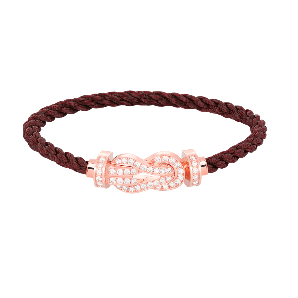 [Moco]CHANCE LARGE 8 FIGURE BUCKLE FULL DIAMOND BRACELET ROSE GOLD