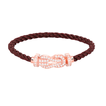 [Moco]CHANCE LARGE 8 FIGURE BUCKLE FULL DIAMOND BRACELET ROSE GOLD