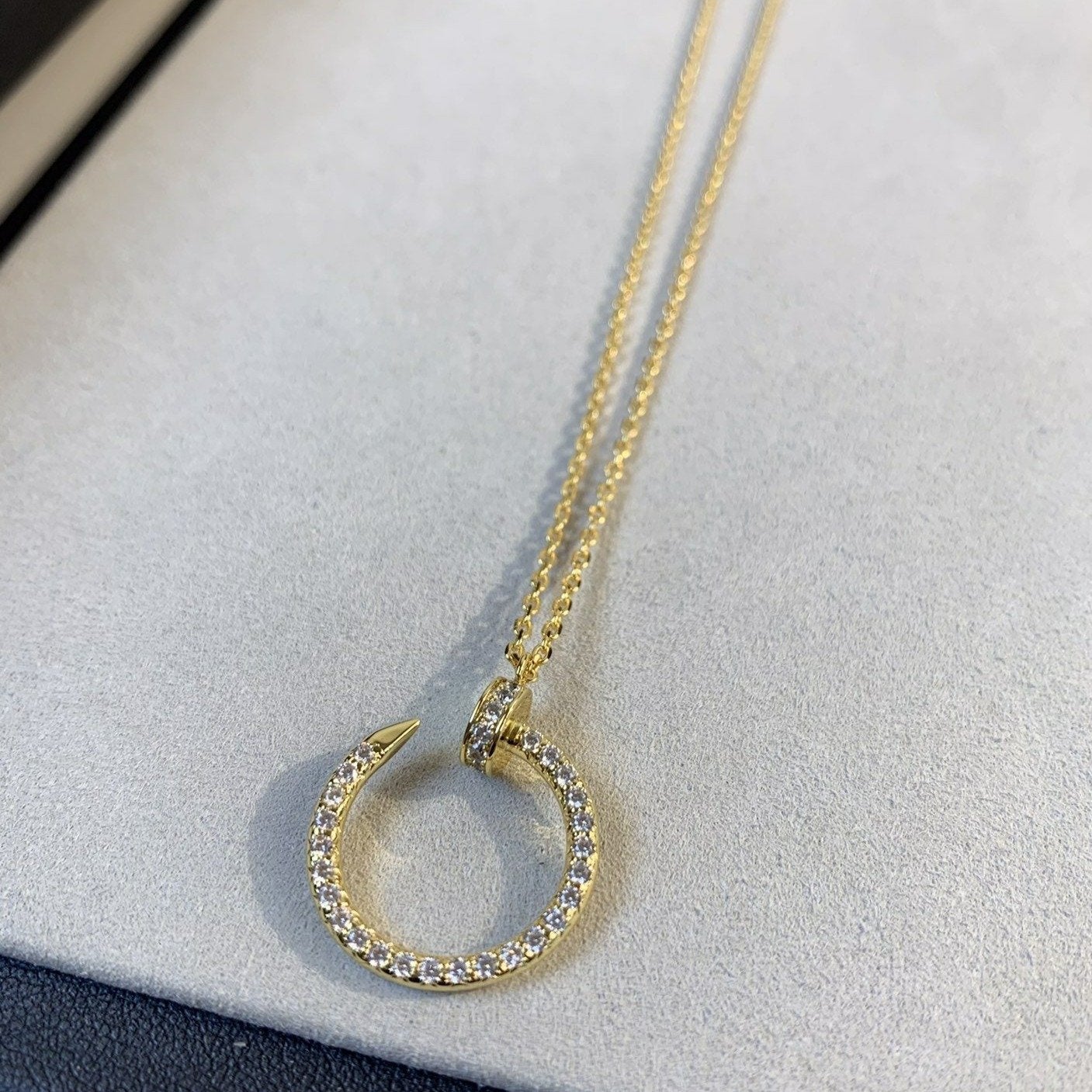 [Moco]JUSTE NECKLACE GOLD DIAMONDS