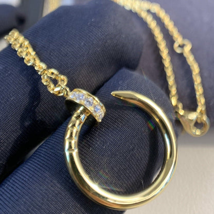 [Moco]JUSTE NECKLACE GOLD DIAMONDS