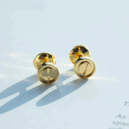 [Moco]LOVE EARRINGS GOLD 10MM