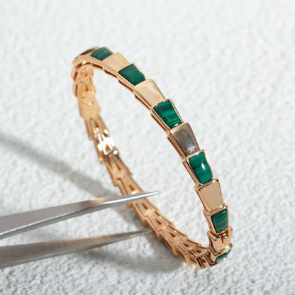 [Moco]SERPENTI BRACELET PINK GOLD MALACHITE