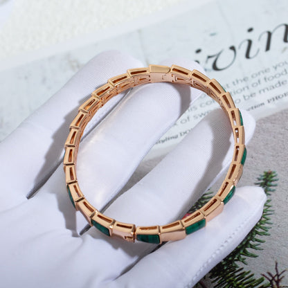 [Moco]SERPENTI BRACELET PINK GOLD MALACHITE