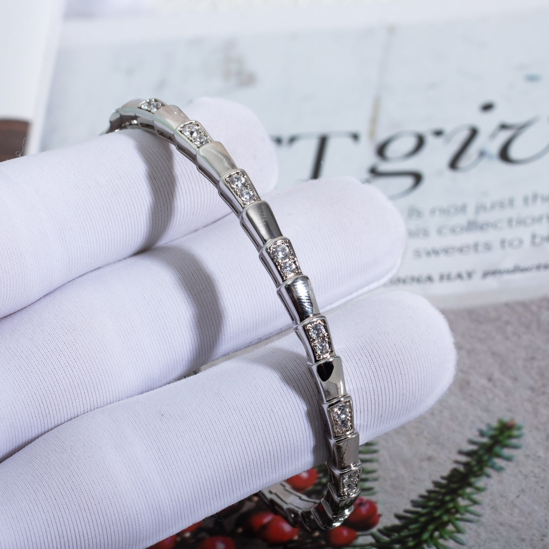 [Moco]SERPENTI BRACELET SILVER DIAMOND