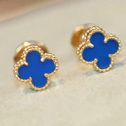 [Moco]CLOVER MINI 9.5MM TURQUOISE EARRINGS