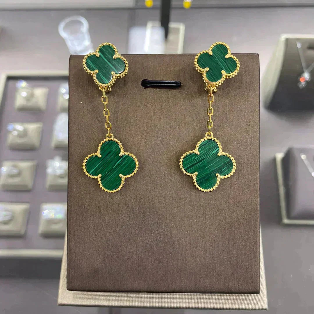 [Moco]CLOVER 2 MOTIFS  EARRINGS (MULTIPLE CHOICESC