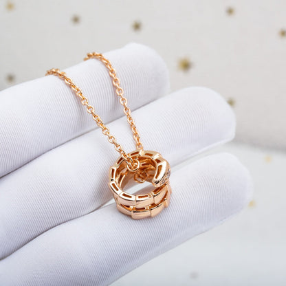 [Moco]SERPENTI PINK GOLD NECKLACE DIAMOND