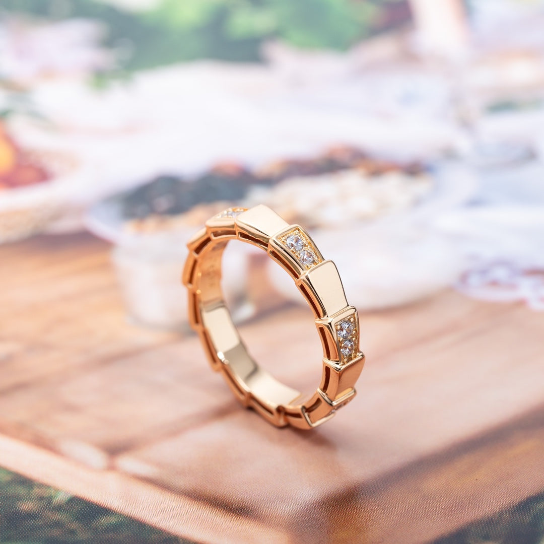 [Moco]SERPENTI RING PINK GOLD  3MM