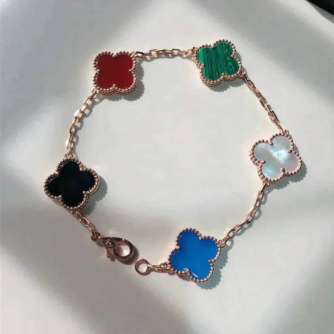 [Moco]CLOVER 5 MOTIFS MULTICOLOR  BRACELET