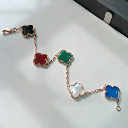 [Moco]CLOVER 5 MOTIFS MULTICOLOR  BRACELET