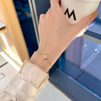 [Moco]STAR 1 DIAMOND PINK GOLD BRACELET