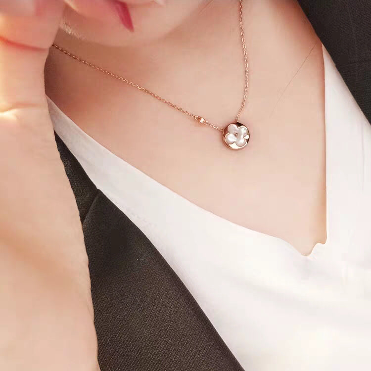 [Moco]SUN MOP GOLD 1 DIAMOND NECKLACE