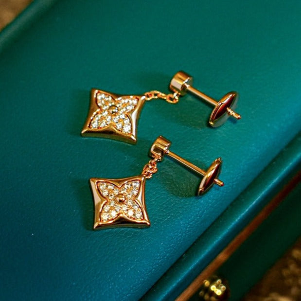 [Moco]STAR DIAMONDS EARRINGS GOLD