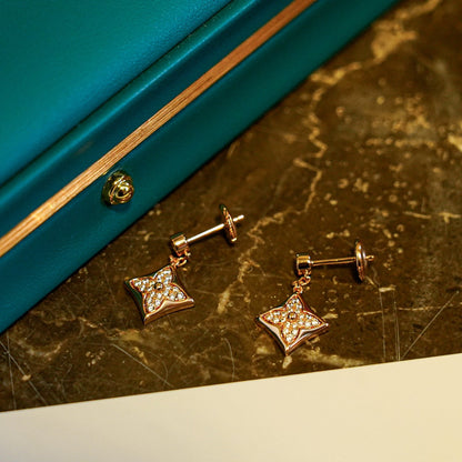 [Moco]STAR DIAMONDS EARRINGS GOLD