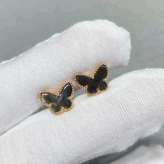 [Moco]BUTTERFLY DARK MOP  EARRINGS