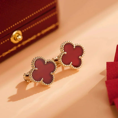 [Moco]CLOVER MEDIUM 1 MOTIFS CARNELIAN  EARRINGS