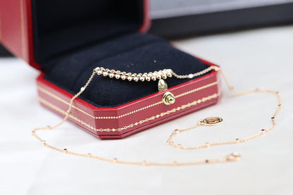 [Moco]CLASH PINK GOLD NECKLACE