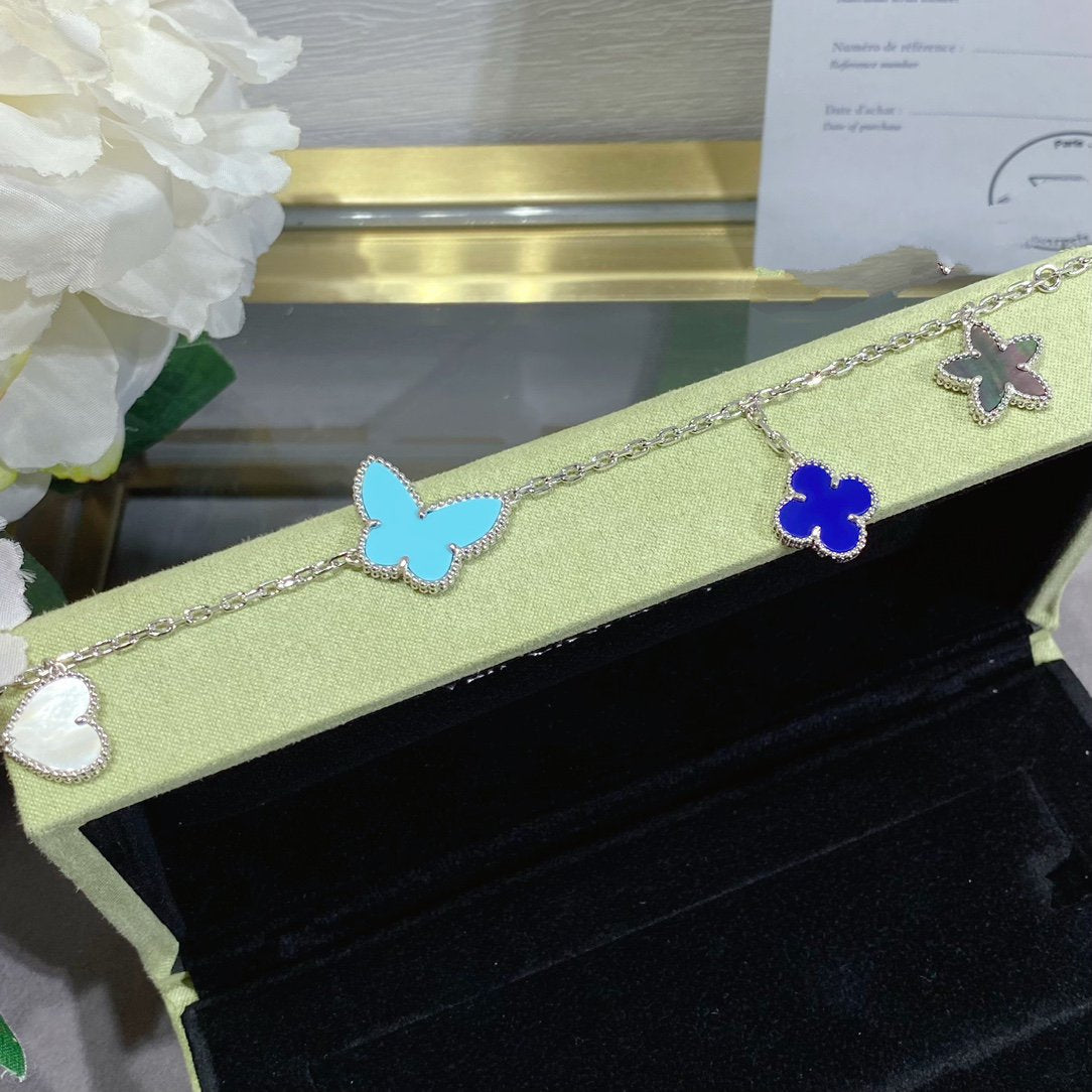 [Moco]LUCKY SPRING SILVER BRACELET 4 MOTIF