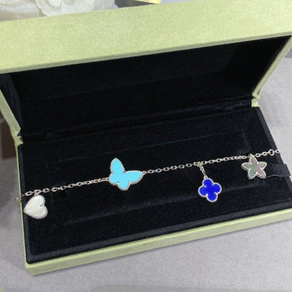 [Moco]LUCKY SPRING SILVER BRACELET 4 MOTIF