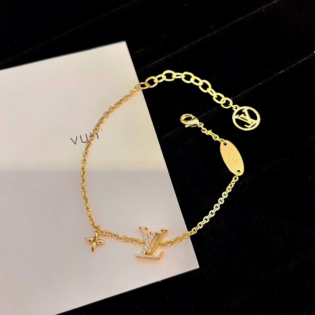 [Moco]LOGO STAR MOTIF GOLD BRACELET