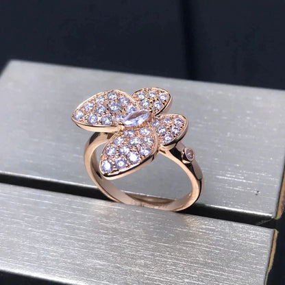 [Moco]BUTTERFLY PINK GOLD DIAMOND RING