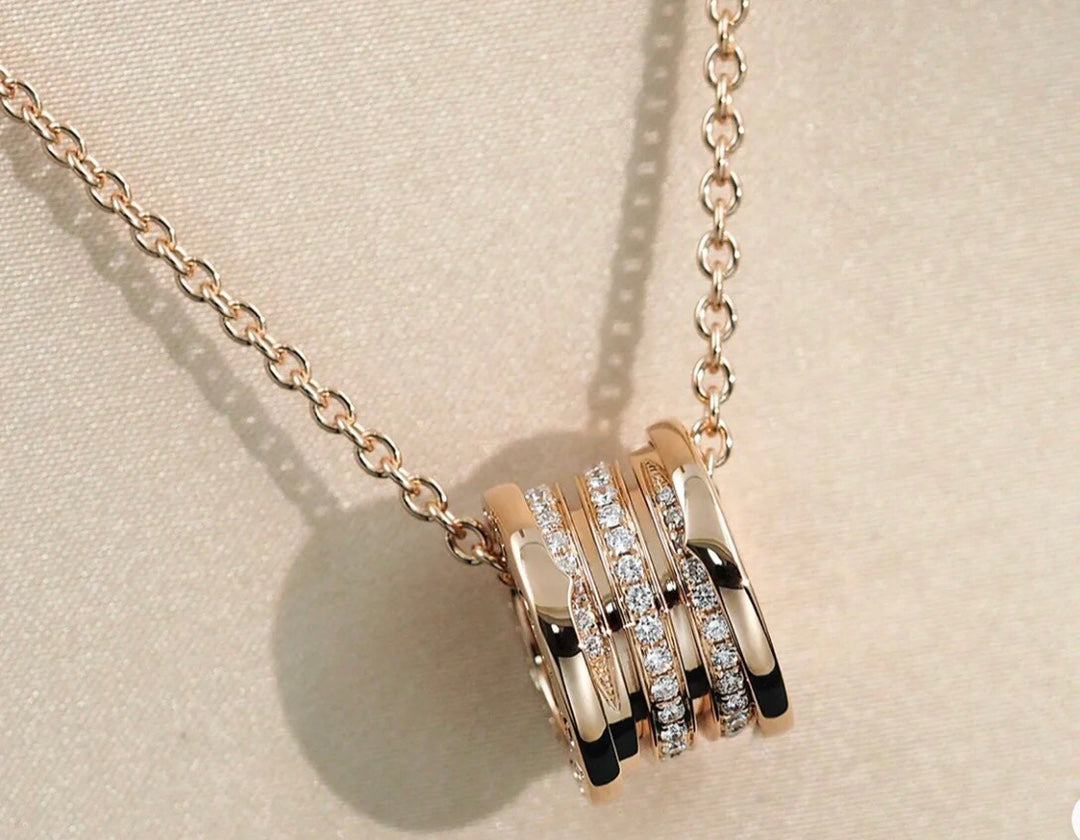 [Moco]ZERO 1 PINK GOLD DIAMOND NECKLACE