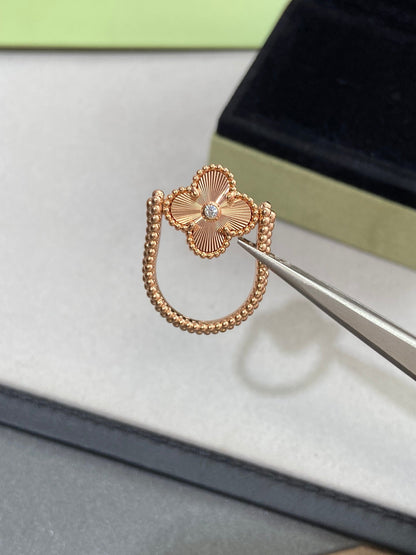 [Moco]CLOVER RIVERSIBLE ROSE GOLD RING