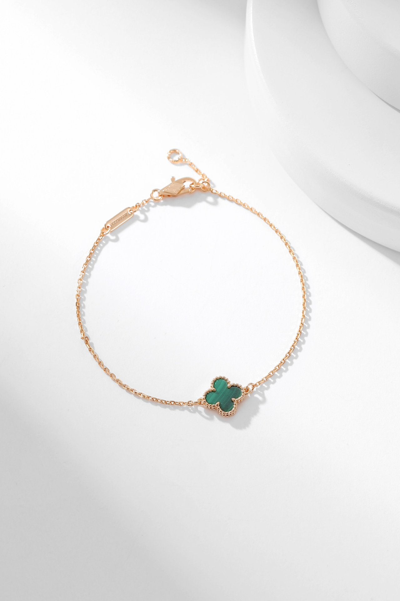 [Moco]CLOVER BRACELET MALACHITE 1 MOTIF