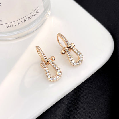 [Moco]FORCE 10 FULL DIAMOND DROP EARRINGS MEDIUM MODEL