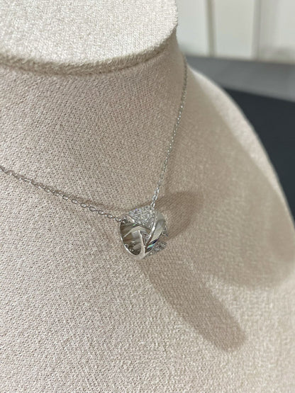 [Moco]LIENS EVIDENCE DIAMOND PAVED NECKLACE