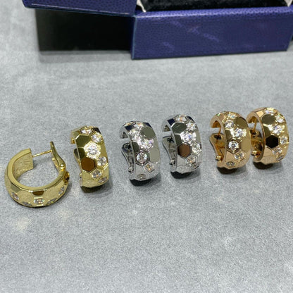 [Moco]BEE LOVE DIAMOND HOOP EARRINGS