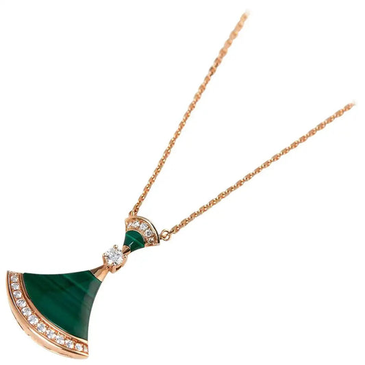 [Moco]DREAM NECKLACE MALACHITE DIAMOND