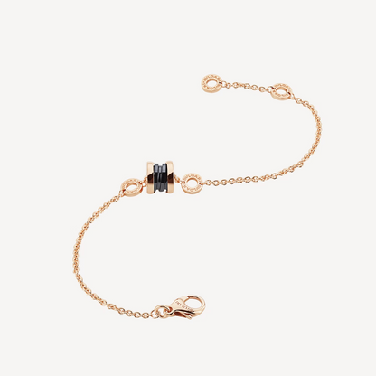 [Moco]ZERO 1 SOFT PINK GOLD AND BLACK CERAMIC BRACELET