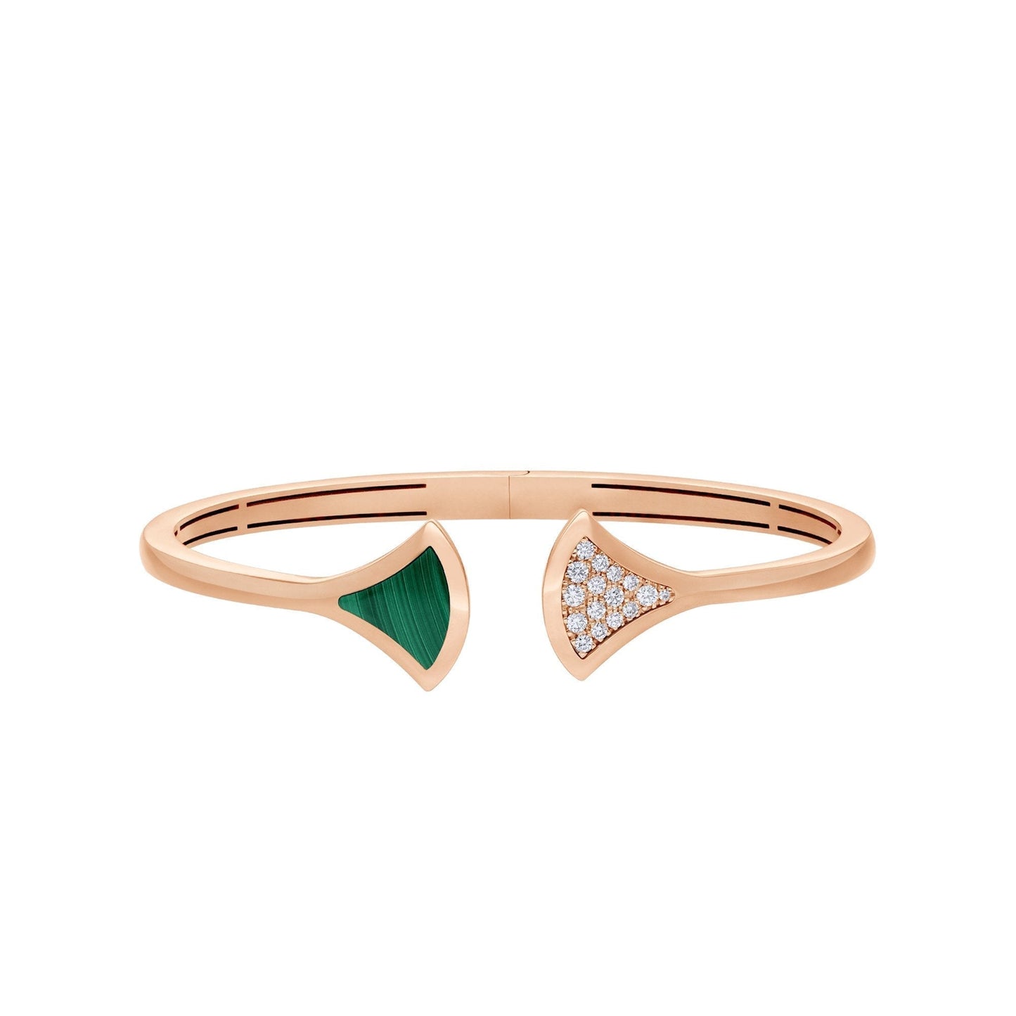 [Moco]DREAM BRACELET OPEN MALACHITE PINK GOLD