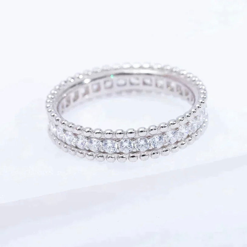 [Moco]PERLEE DIAMOND SILVER RING