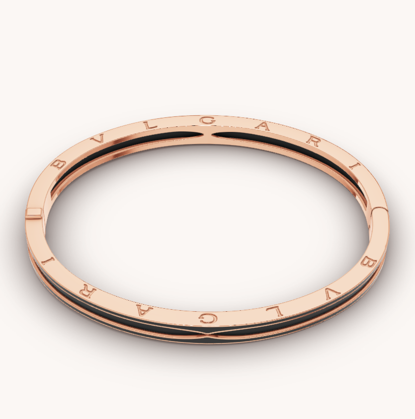 [Moco]ZERO 1 PINK GOLD WITH MATTE BLACK CERAMIC BRACELET