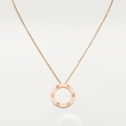 [Moco]LOVE NECKLACE 16MM 3 DIAMONDS