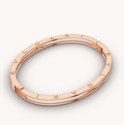 [Moco]ZERO 1 PINK GOLD WITH WHITE CERAMIC BRACELET