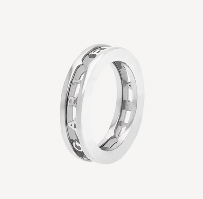 [Moco]ZERO 1 ONE-BAND WITH OPENWORK LOGO SPIRAL RING