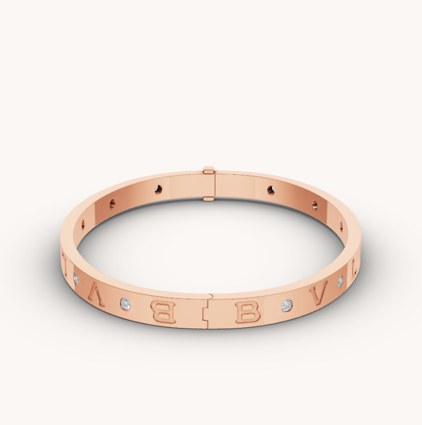 [Moco]ZERO 1 PINK GOLD 12 DIAMONDS BRACELET