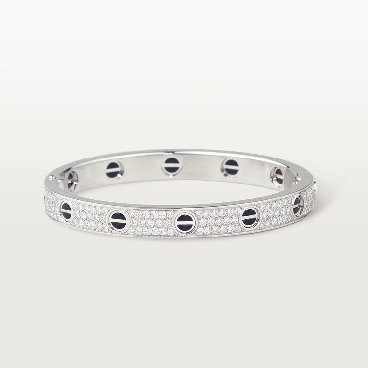 [Moco]LOVE BRACELET 6.1MM DIAMOND-PAVED CERAMIC