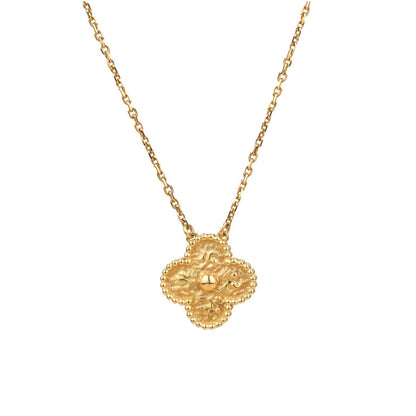 [Moco]CLOVER 15MM  BRONZING NECKLACE