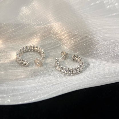 [Moco]CLASH SMALL HOOP EARRINGS