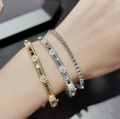 [Moco]CLOVER BRACELET 4MM DIAMONDS