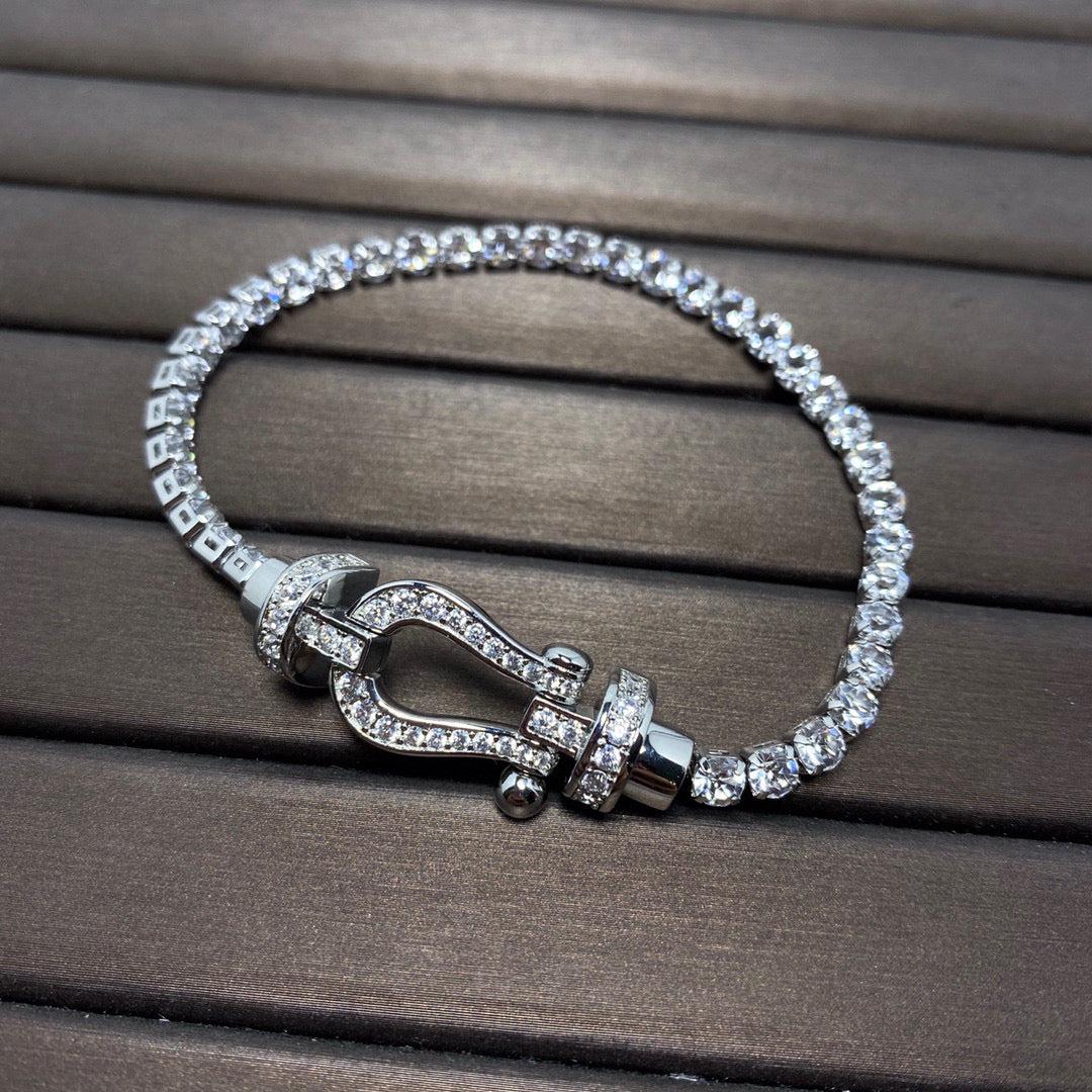 [Moco]FORCE  HORSESHOE  DIAMOND TENNIS BRACELET