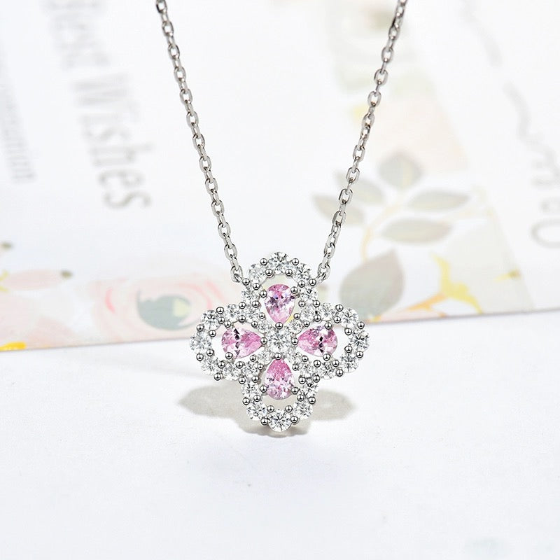 [Moco]LOOP NECKLACE FULL MOTIF DIAMOND 16MM MULTIPLE COLORS