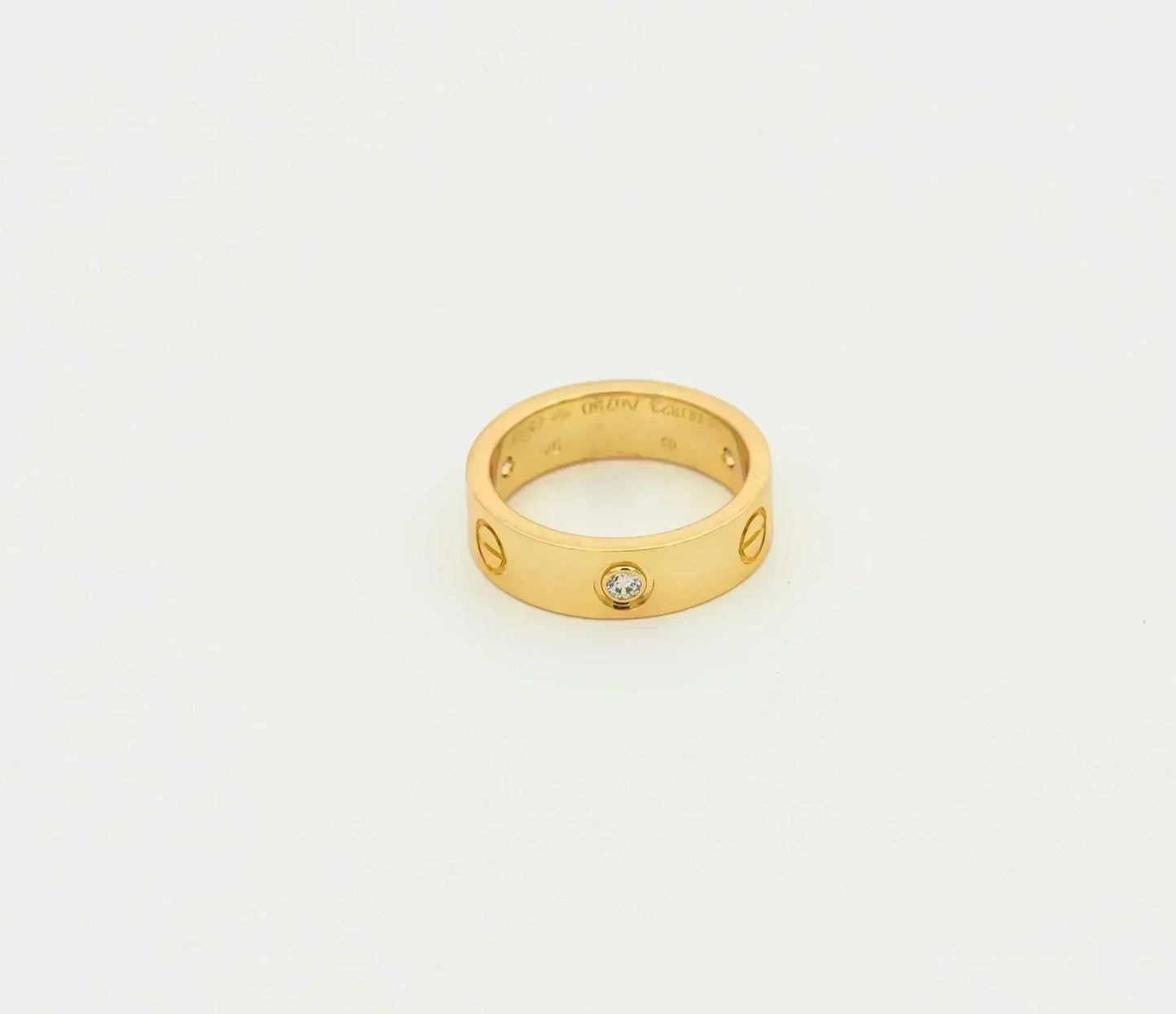 [Moco]LOVE RING 5.5MM 3 DIAMONDS GOLD